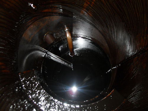 油分离器桶内严重结焦